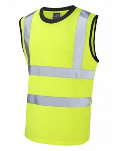 Leo Workwear V01-Y Ashford High Visibility Yellow Comfort Vest